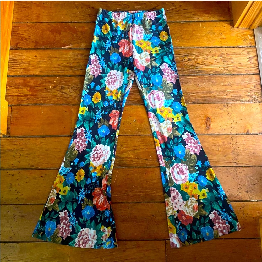 Novella Royale Floral Boot Cut Pants - Multicolor